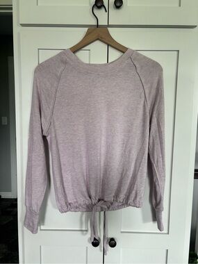 UGG Lavender Drawstring Hem Long-Sleeve Sweatshirt